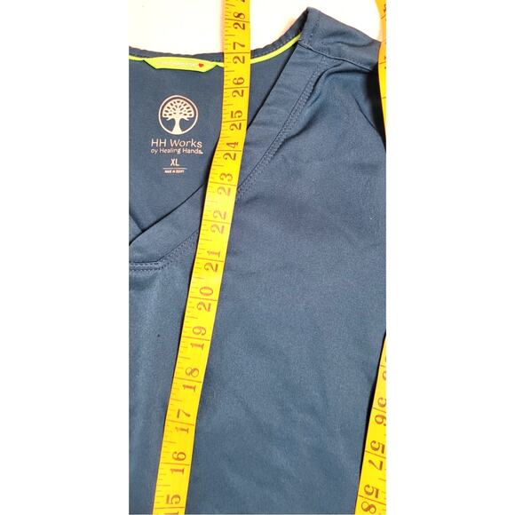 Womens Scrubs Lot 3 Tops 1 Pants Sz XL Healing Hands Scrubstar Wonderwink - Picture 6 of 13